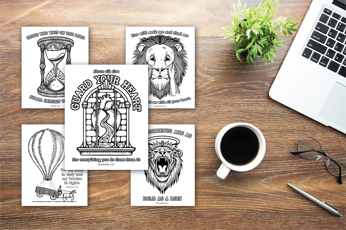 Free Printable Christian Coloring Pages (Bible Verse Coloring Sheets – 5 Pack Download)