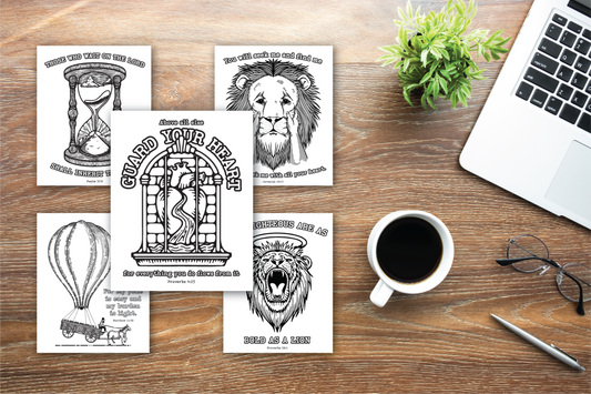Free Printable Christian Coloring Pages (Bible Verse Coloring Sheets – 5 Pack Download)