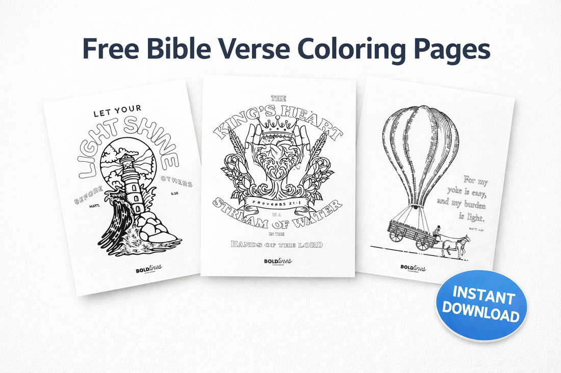 Free Bible Verse Coloring Pages (Printable Download for Adults + Kids)