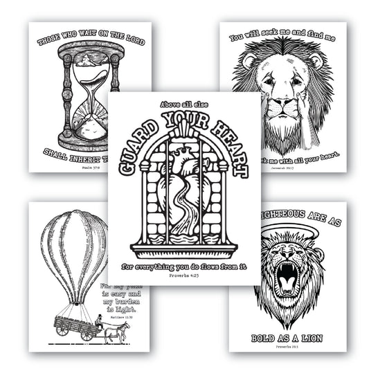Free Printable Christian Coloring Pages | Bible Verse Drawings